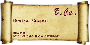 Bovics Csepel névjegykártya